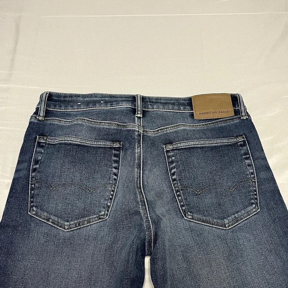American Eagle Jeans Mens Size 32x32 Original Boot Cut Blue Denim Western Y2K